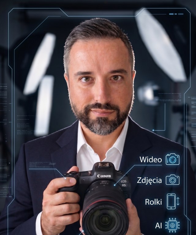 Marek z aparatem