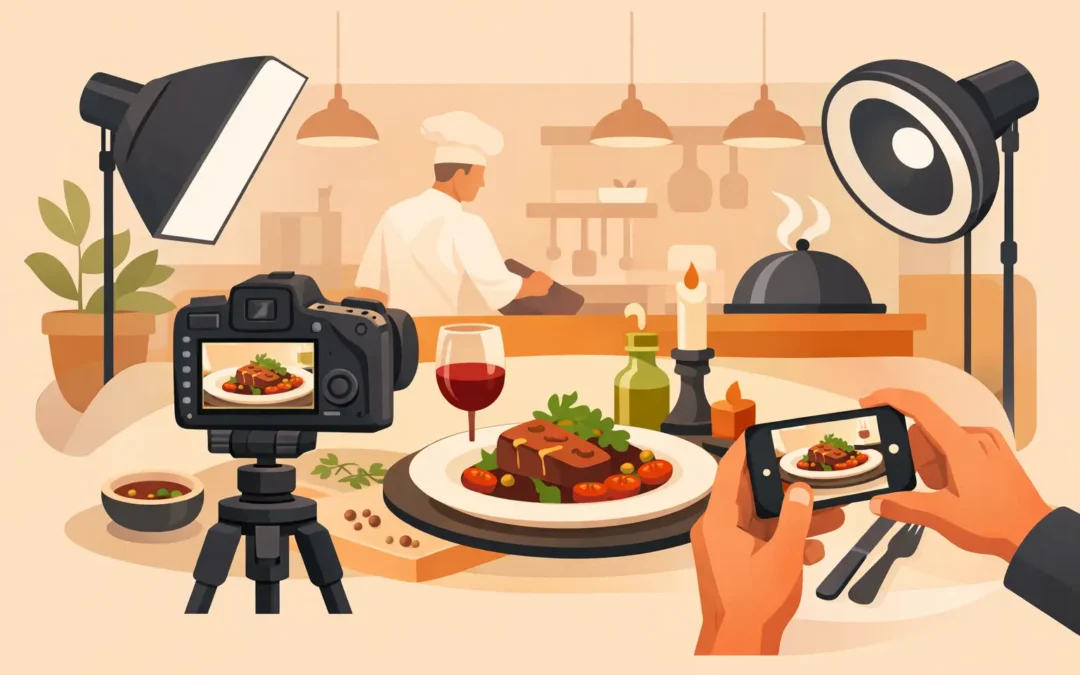 Fotografia kulinarna restauracji, która sprzedaje