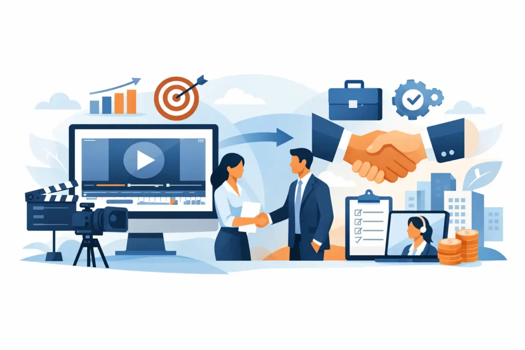 Produkcja wideo B2B, która sprzedaje usługę