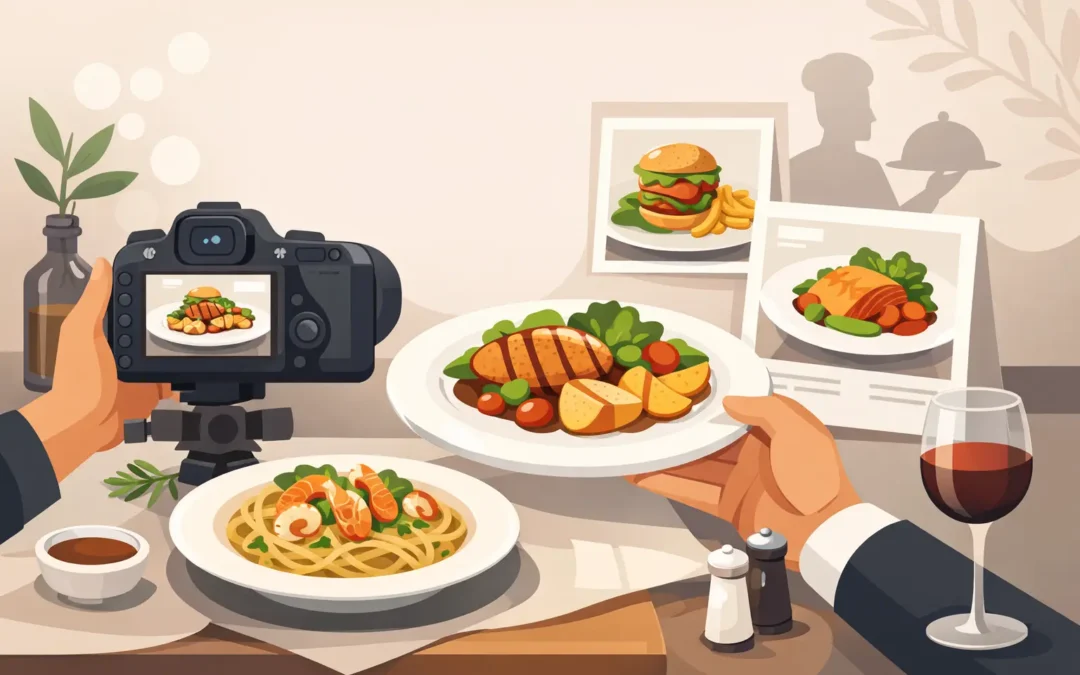 Zdjęcia potraw do menu restauracji, które sprzedają