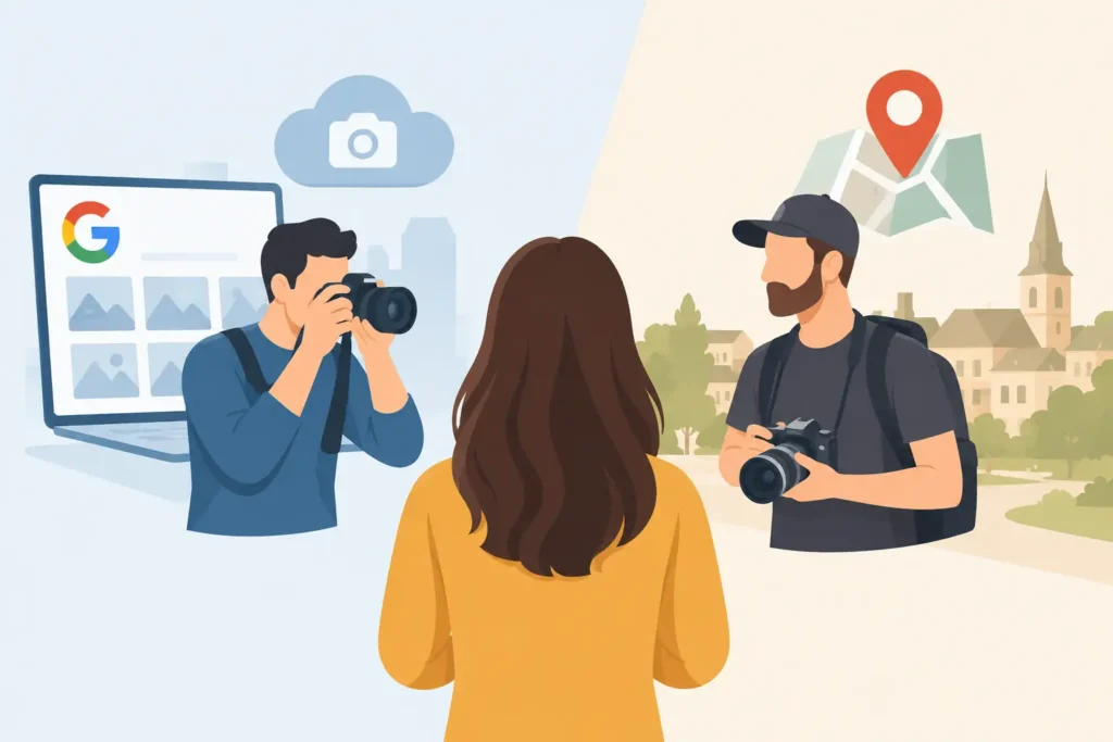 Fotograf Google czy fotograf lokalny - kogo wybrać?